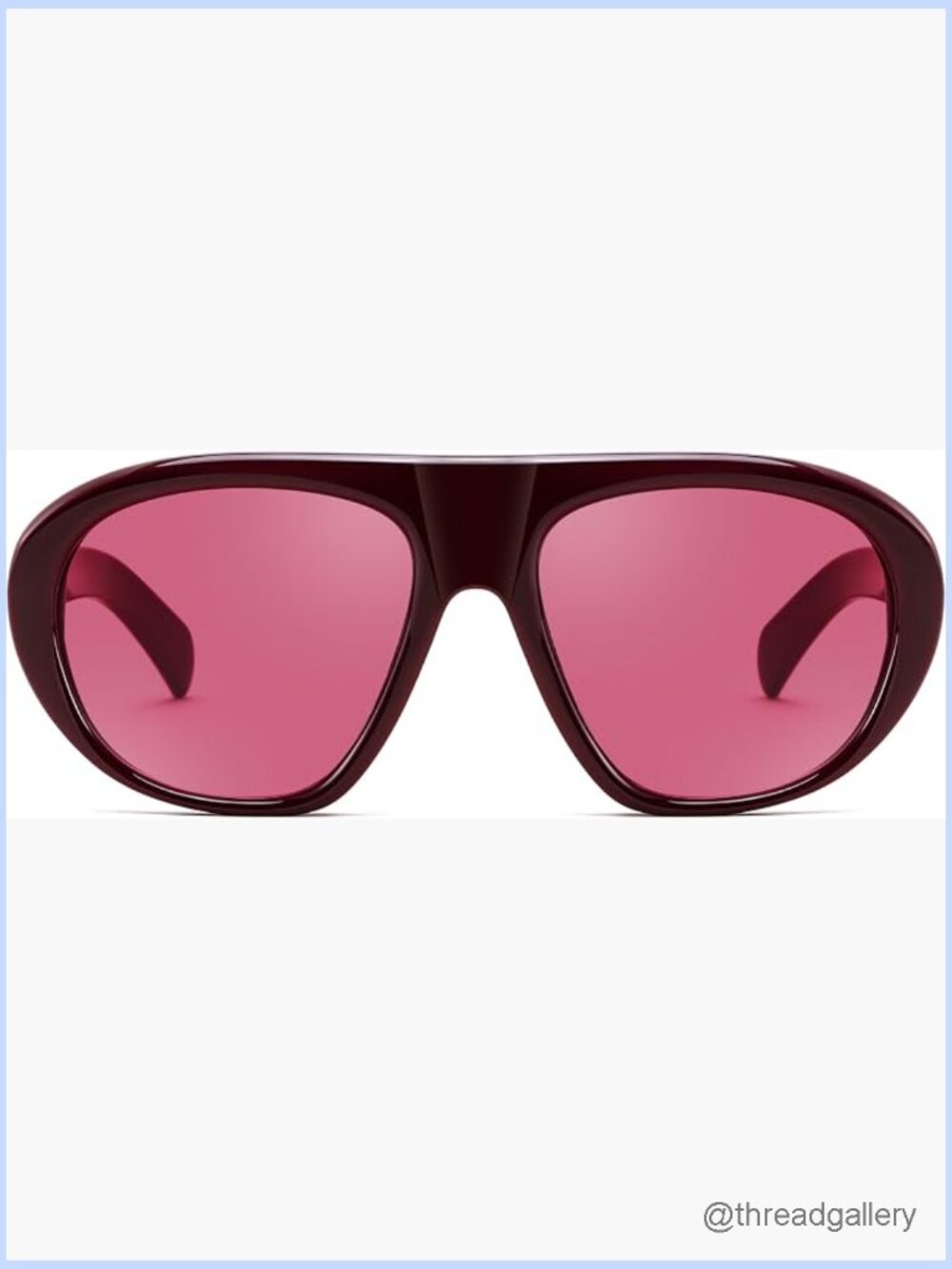 Oversized Aviator Sunglasses Retro Flat Top Sun Glasses